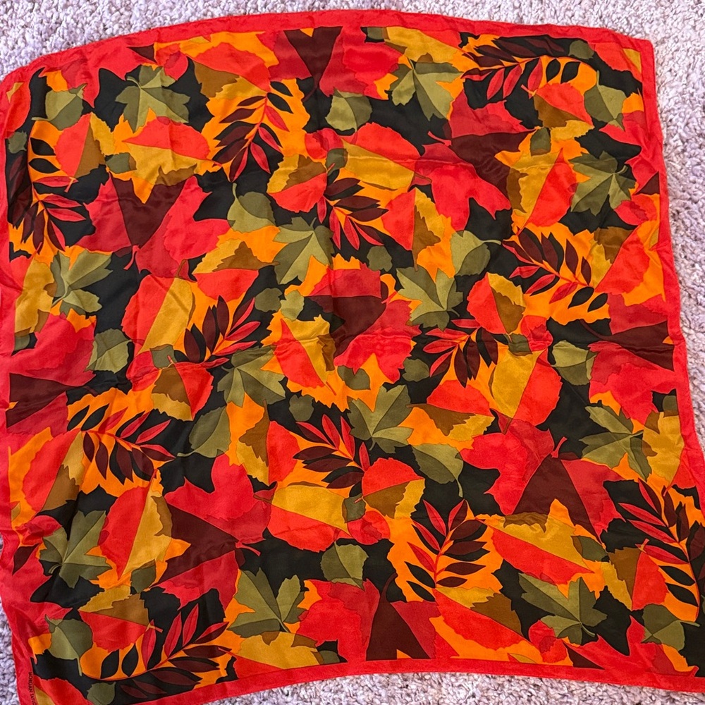 Morgan Taylor Leaf Pattern Scarf